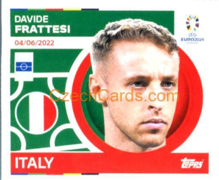 Davide Frattesi 2024 Topps UEFA Euro sticker #ITA13