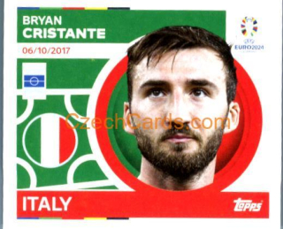 Bryan Cristante 2024 Topps UEFA Euro sticker #ITA17