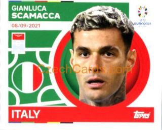 Gianluca Scamacca 2024 Topps UEFA Euro sticker #ITA18