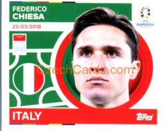 Federico Chiesa 2024 Topps UEFA Euro sticker #ITA19