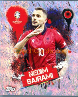 Nedim Bajrami 2024 Topps UEFA Euro sticker foil #ALB3