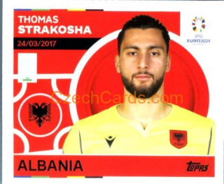 Thomas Strakosha 2024 Topps UEFA Euro sticker #ALB4