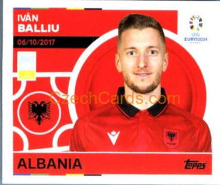 Iván Balliu 2024 Topps UEFA Euro sticker #ALB5