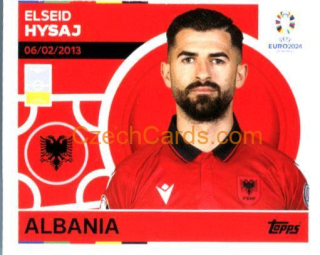 Elseid Hysaj 2024 Topps UEFA Euro sticker #ALB7