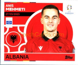 Anis Mehmeti 2024 Topps UEFA Euro sticker #ALB14