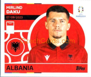 Mirlind Daku 2024 Topps UEFA Euro sticker #ALB20