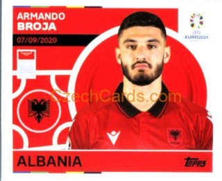 Armando Broja 2024 Topps UEFA Euro sticker #ALB21