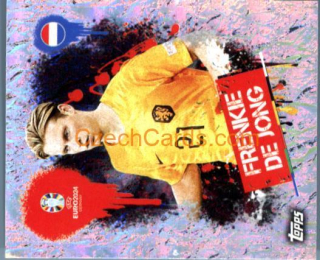 Frenkie de Jong 2024 Topps UEFA Euro sticker foil #NED3