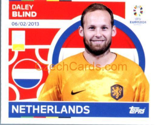 Daley Blind 2024 Topps UEFA Euro sticker #NED10