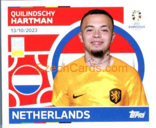 Quilindschy Hartman 2024 Topps UEFA Euro sticker #NED11