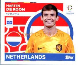 Marten de Roon 2024 Topps UEFA Euro sticker #NED14