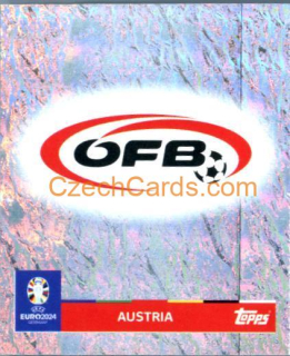 Emblem Austria 2024 Topps UEFA Euro sticker foil #AUT1