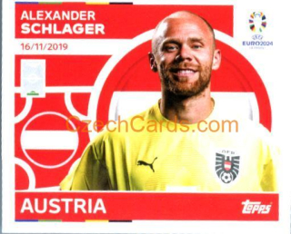 Alexander Schlager 2024 Topps UEFA Euro sticker #AUT4