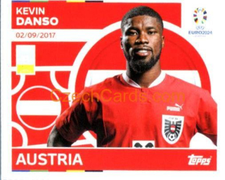 Kevin Danso 2024 Topps UEFA Euro sticker #AUT9