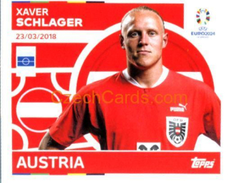 Xaver Schlager 2024 Topps UEFA Euro sticker #AUT13