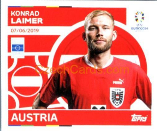 Konrad Laimer 2024 Topps UEFA Euro sticker #AUT14