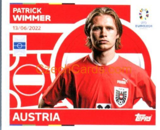 Patrick Wimmer 2024 Topps UEFA Euro sticker #AUT17