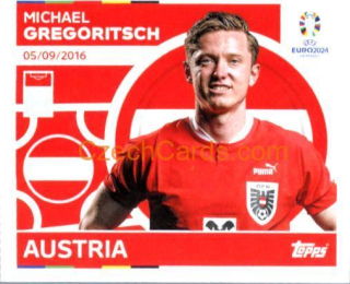 Michael Gregoritsch 2024 Topps UEFA Euro sticker #AUT21