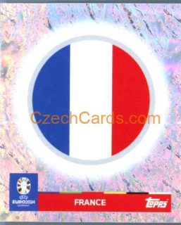 Emblem France 2024 Topps UEFA Euro sticker #FRA1