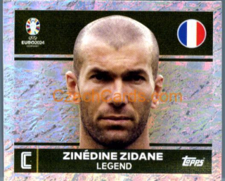 Zinedine Zidane 2024 Topps UEFA Euro sticker #FRA2