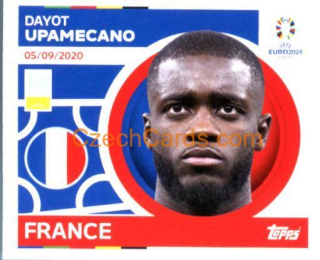 Dayot Upamecano 2024 Topps UEFA Euro sticker #FRA7