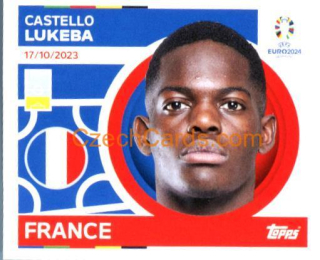 Castello Lukeba 2024 Topps UEFA Euro sticker #FRA8