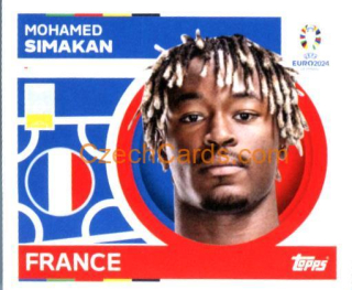 Mohamed Simakan 2024 Topps UEFA Euro sticker #FRA9