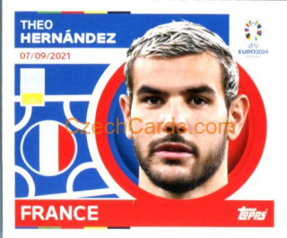 Theo Hernández 2024 Topps UEFA Euro sticker #FRA12