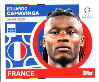 Eduardo Camavinga 2024 Topps UEFA Euro sticker #FRA13