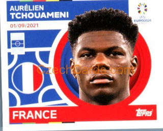 Aurélien Tchouameni 2024 Topps UEFA Euro sticker #FRA14