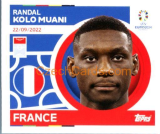 Randal Kolo Muani 2024 Topps UEFA Euro sticker #FRA17