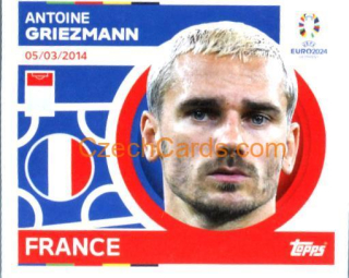 Antoine Griezmann 2024 Topps UEFA Euro sticker #FRA20