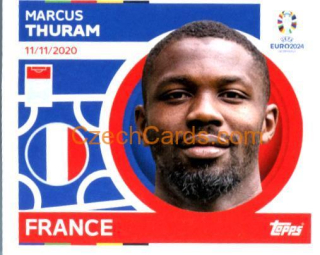 Marcus Thuram 2024 Topps UEFA Euro sticker #FRA21