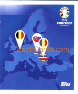 Overview Group E 2/2 2024 Topps UEFA Euro sticker #GE2