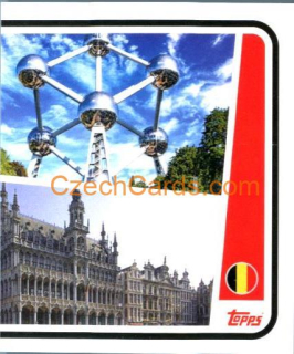 Belgium Landmark 2/2 2024 Topps UEFA Euro sticker #BEL-P2