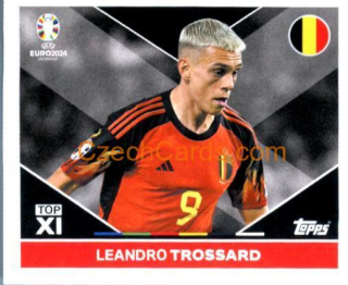 Leandro Trossard 2024 Topps UEFA Euro sticker #BEL-TOP2