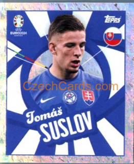 Tomáš Suslov 2024 Topps UEFA Euro sticker foil #SVK-PTW