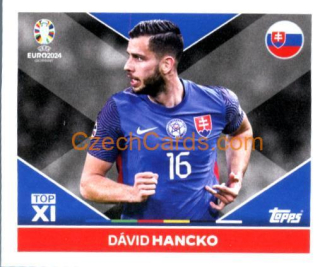 Dávid Hancko 2024 Topps UEFA Euro sticker #SVK-TOP1