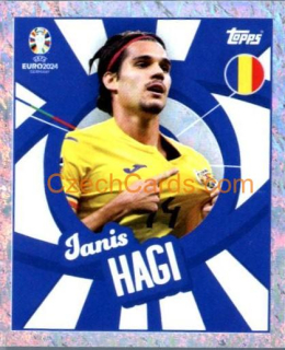 Ianis Hagi 2024 Topps UEFA Euro sticker foil #ROM-PTW