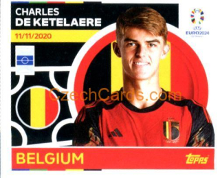 Charles De Ketelaere 2024 Topps UEFA Euro sticker #BEL14