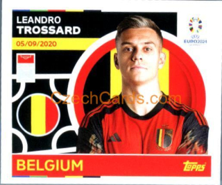 Leandro Trossard 2024 Topps UEFA Euro sticker #BEL17