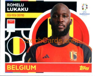 Romelu Lukaku 2024 Topps UEFA Euro sticker #BEL19