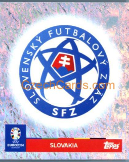 Emblem Slovakia 2024 Topps UEFA Euro sticker foil #SVK1