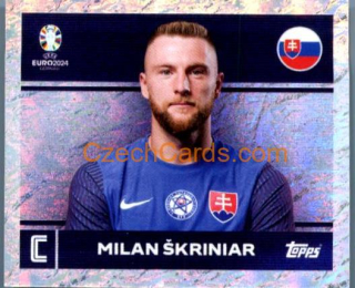 Milan Škriniar 2024 Topps UEFA Euro sticker foil #SVK2