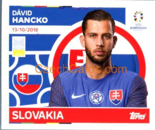 Dávid Hancko 2024 Topps UEFA Euro sticker #SVK8