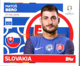 Matúš Bero 2024 Topps UEFA Euro sticker #SVK13