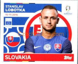 Stanislav Lobotka 2024 Topps UEFA Euro sticker #SVK14