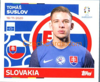 Tomáš Suslov 2024 Topps UEFA Euro sticker #SVK15