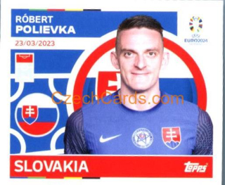 Róbert Polievka 2024 Topps UEFA Euro sticker #SVK17