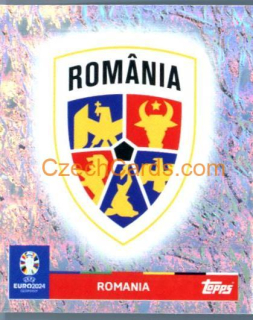 Emblem Romania 2024 Topps UEFA Euro sticker foil #ROM1